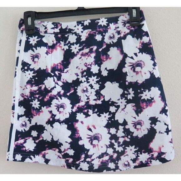 adidas H20446 Women's Sz 2XS Multicolor/Legend Ink Button Down Skirt - Picture 2 of 8